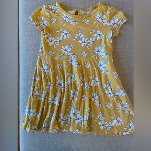 Carter’s Sunny Yellow Dress with White Floral Design